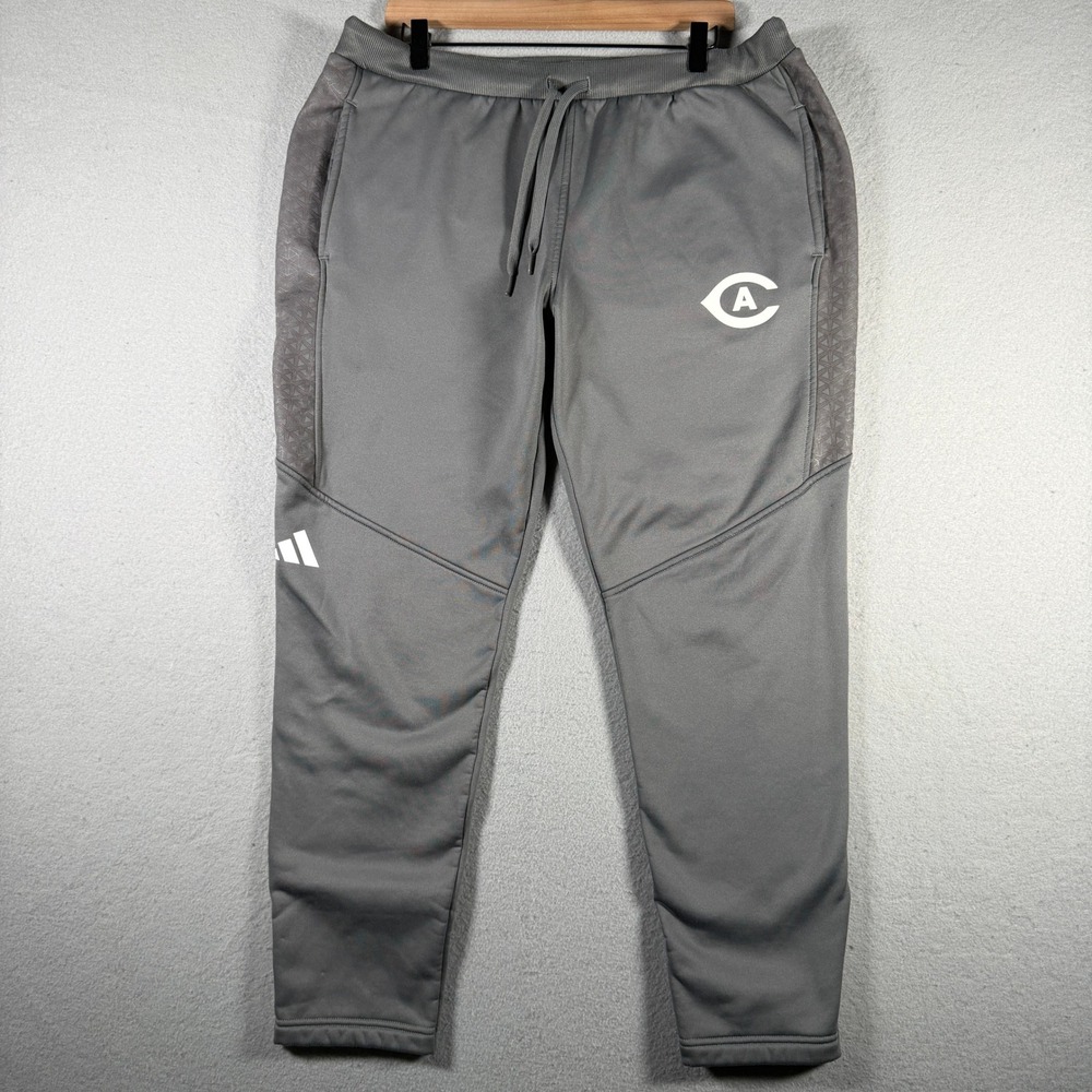 UC Davis Adidas Mens Training Sweatpants Grey Joggers XL HR5143 Player Issue